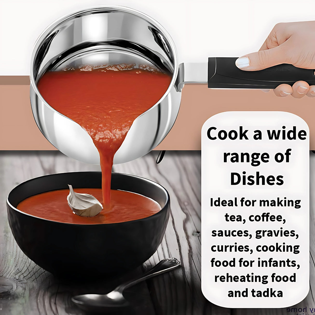 1.5L SS Hawkins T-Pan with Lid SST15G – Durable Stainless Steel Cooking Pan for Efficient Frying_5