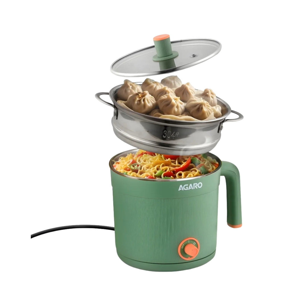 AGARO 33874 Regency 600 W Multi Cook Kettle 1.2 L – Sea Green