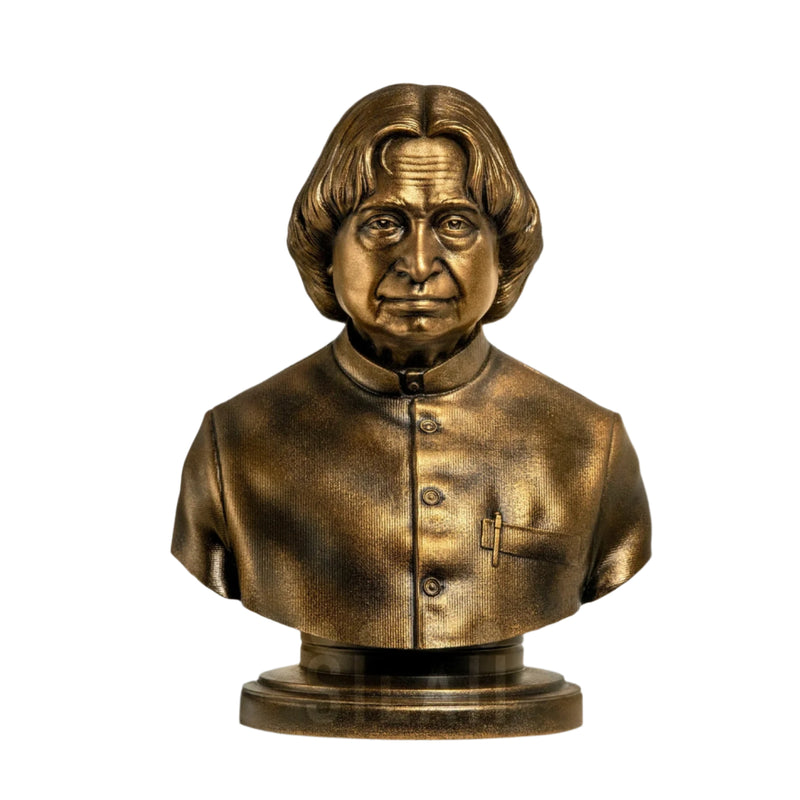 Dr. APJ Abdul Kalam Bust 8 In Sculpture - Antique Bronze