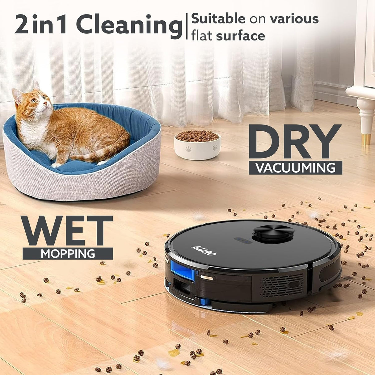 Agaro Alpha Robot Vacuum Cleaner 34074 - Black_3