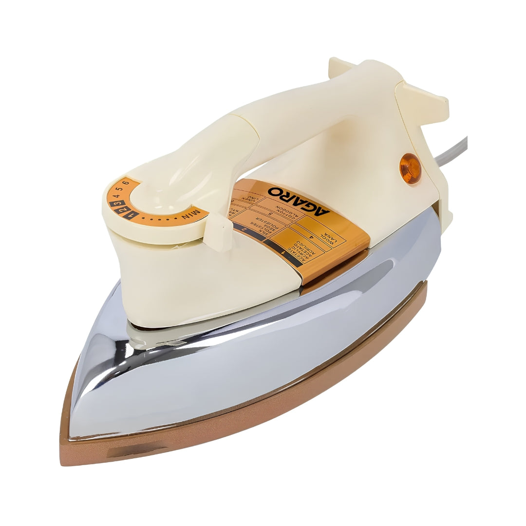Agaro Regency Heavy Weight Dry Iron 1000 Watts - Ivory_Front View