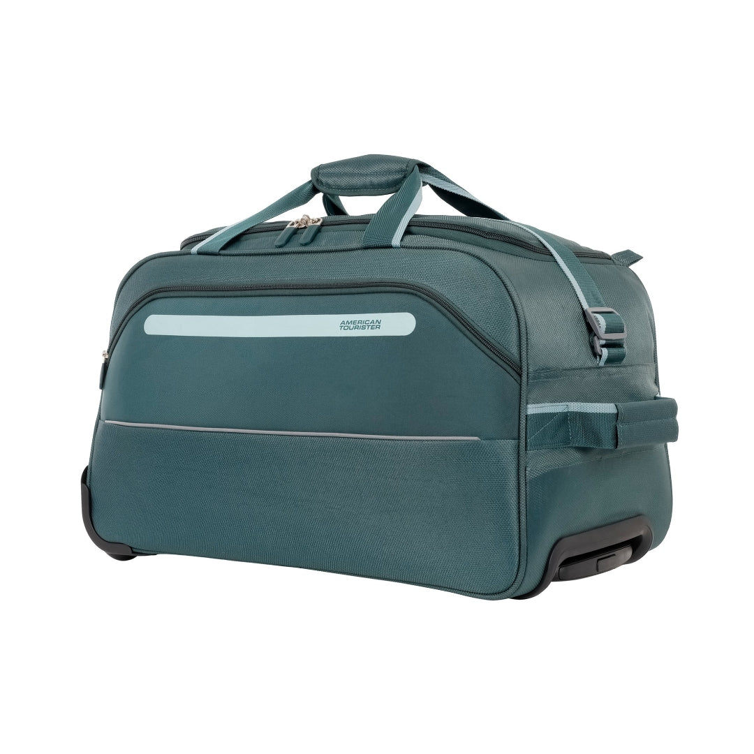 American Tourister Astic Wheeled Duffle Cabin 52 cm - Green Front View_1