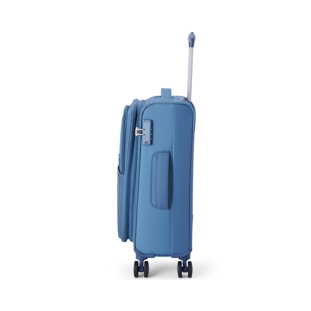 American Tourister Bern Spinner - Cabin 60 cm Blue Side View_3