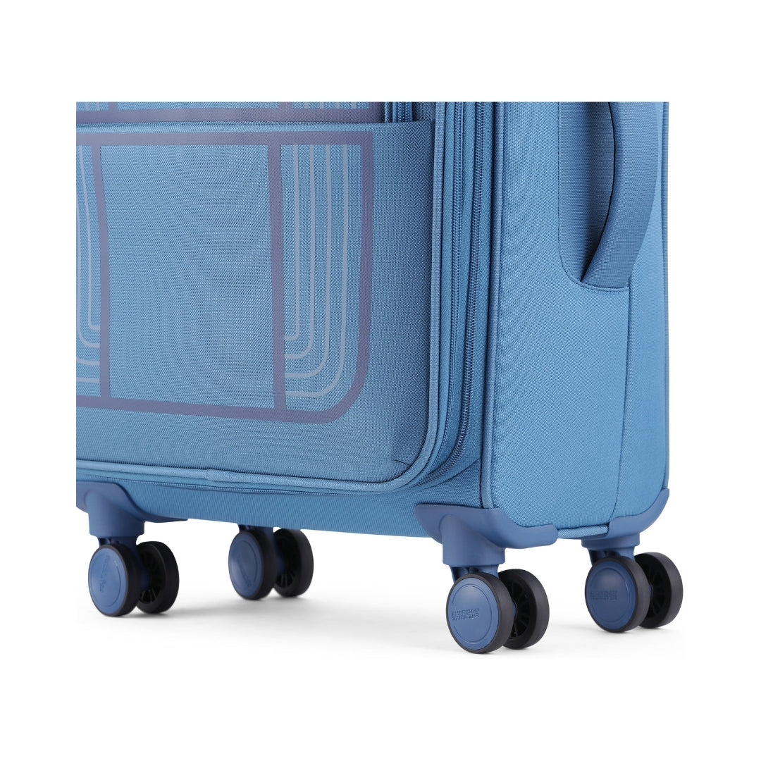 American Tourister Bern Spinner - Cabin 60 cm Blue Wheeler View_6