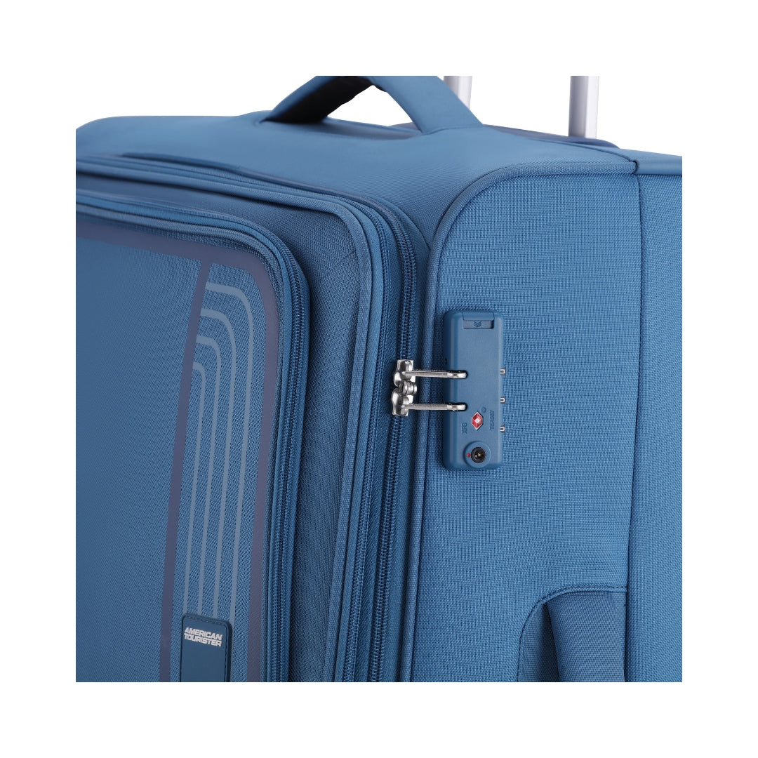 American Tourister Bern Spinner - Medium 72 cm Blue Locker View_5