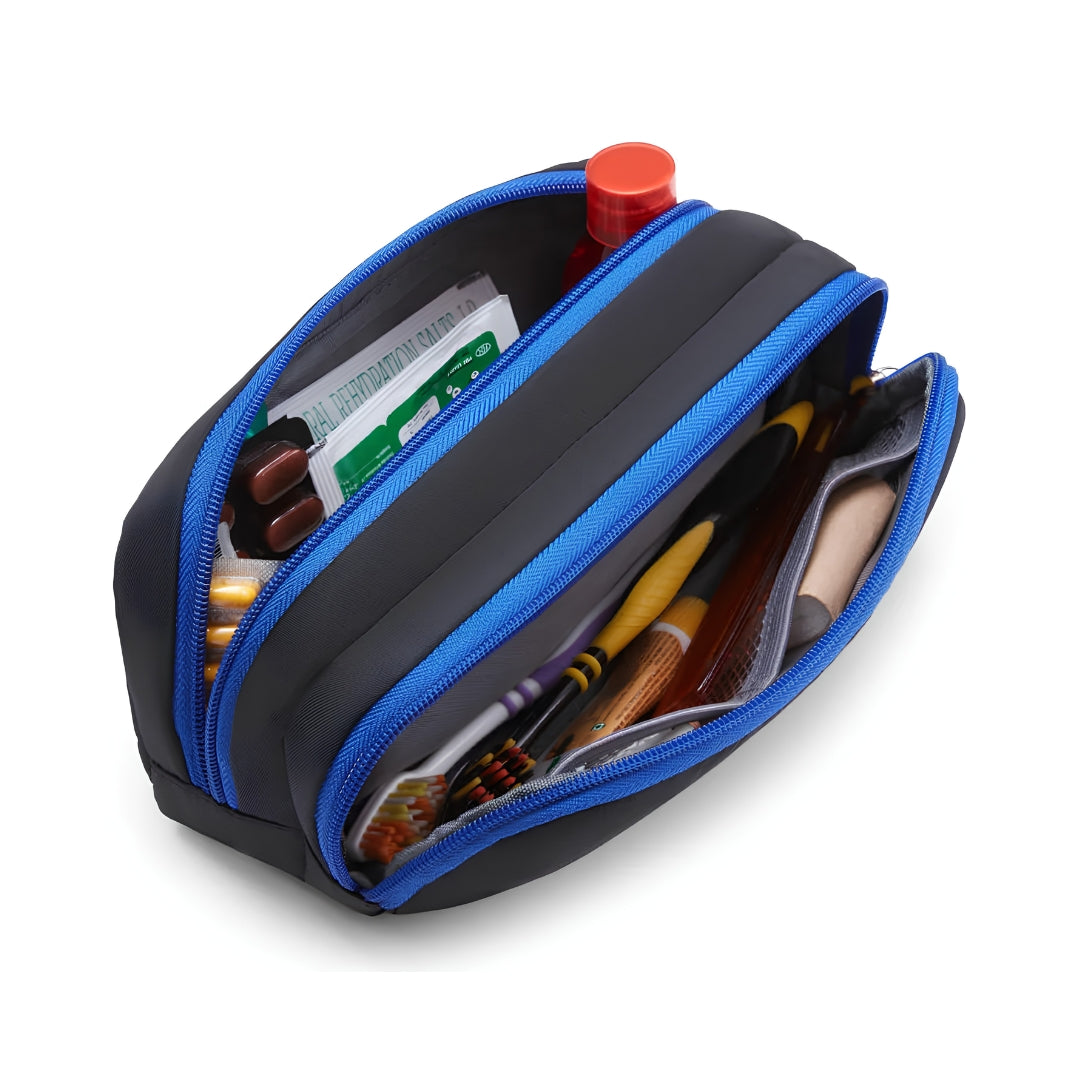 American Tourister Cable Pouch - 22 cm Black Open View_6
