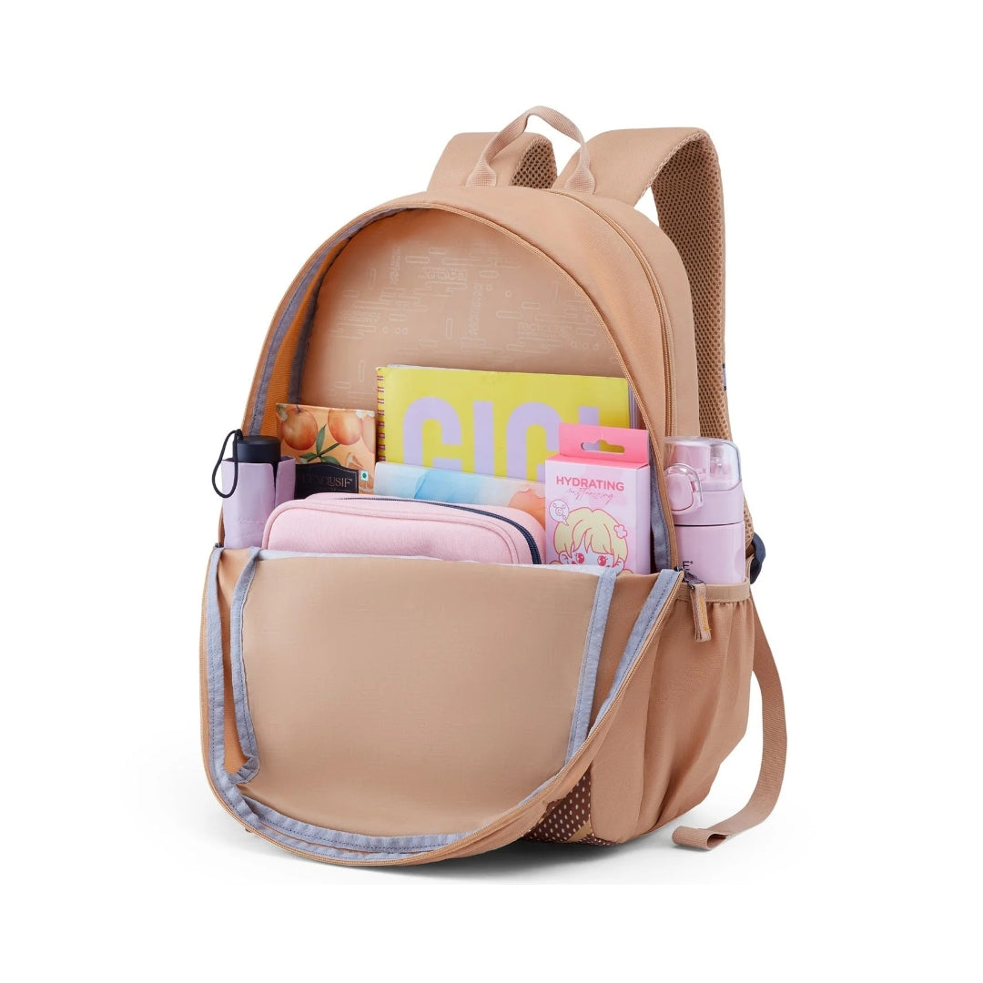 American Tourister NEO 4.0 School Backpack Bag 55.5 cm Brown Open View_7
