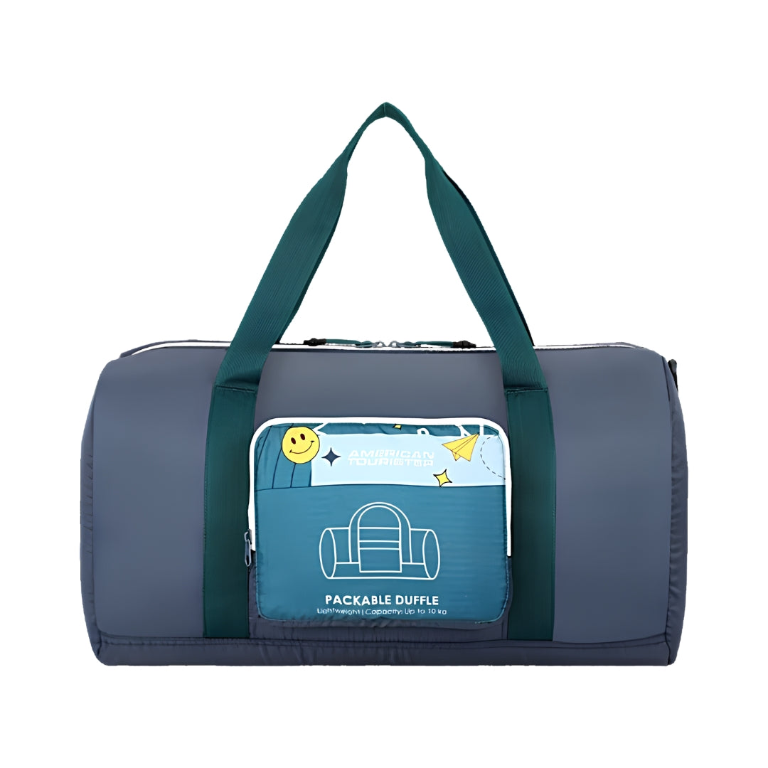 American Tourister Packable Duffle 03 - Orion Blue Front View_2
