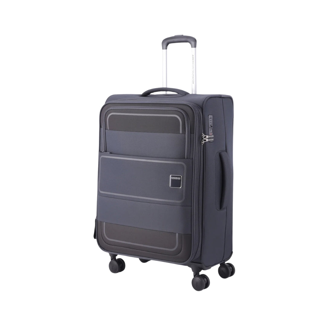 American Tourister Philly Spinner - Medium 70 cm Black Front View_1