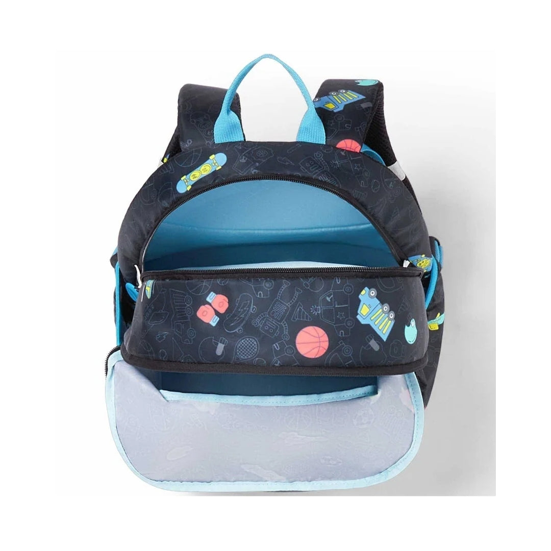 American Tourister Uni-Kid Back Pack Kids Bag 47 cm - Black Top View_7