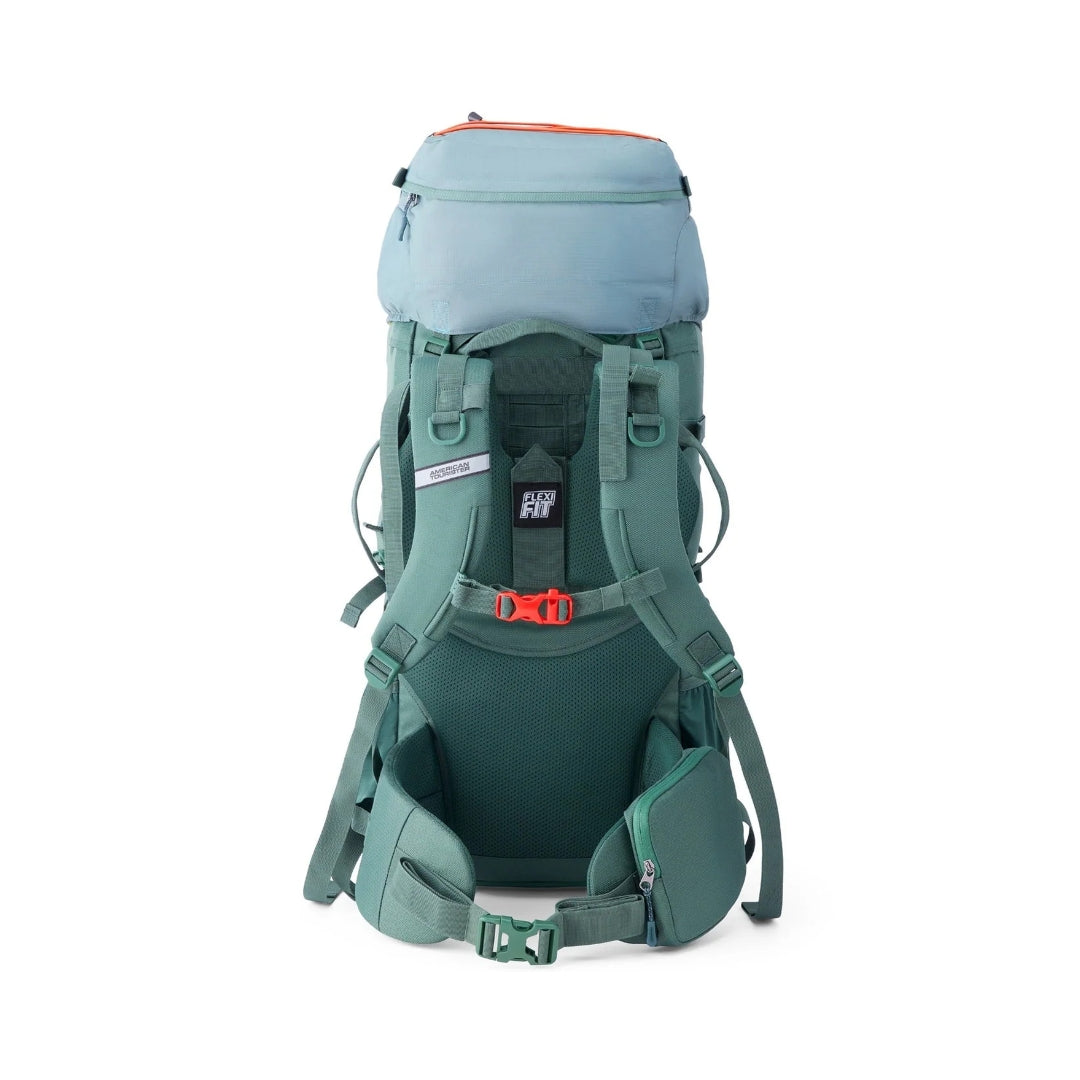 American Tourister YETI PRO Rucksack 60 L - Green Back View_5