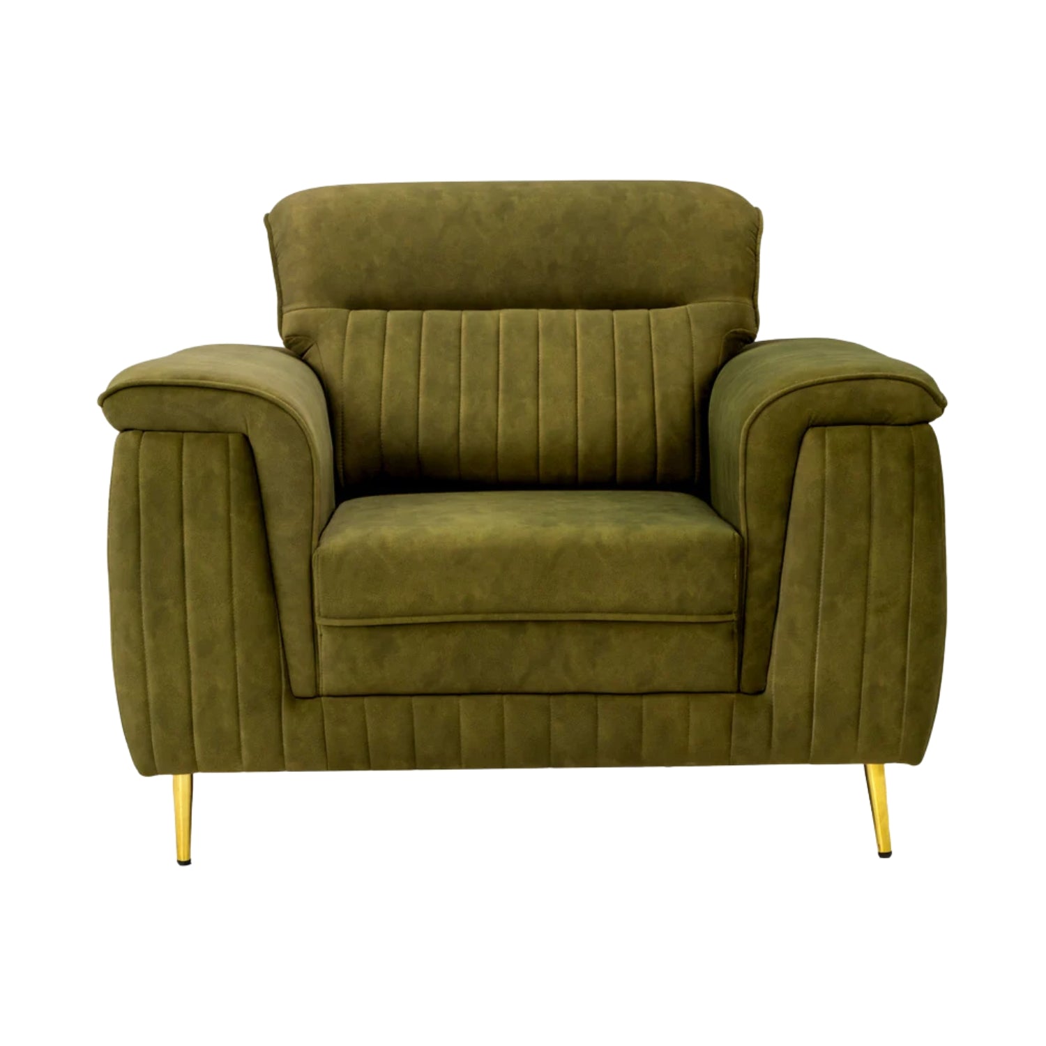 Amster Pro Comfort Fabric Sofa 1 Seater - Green