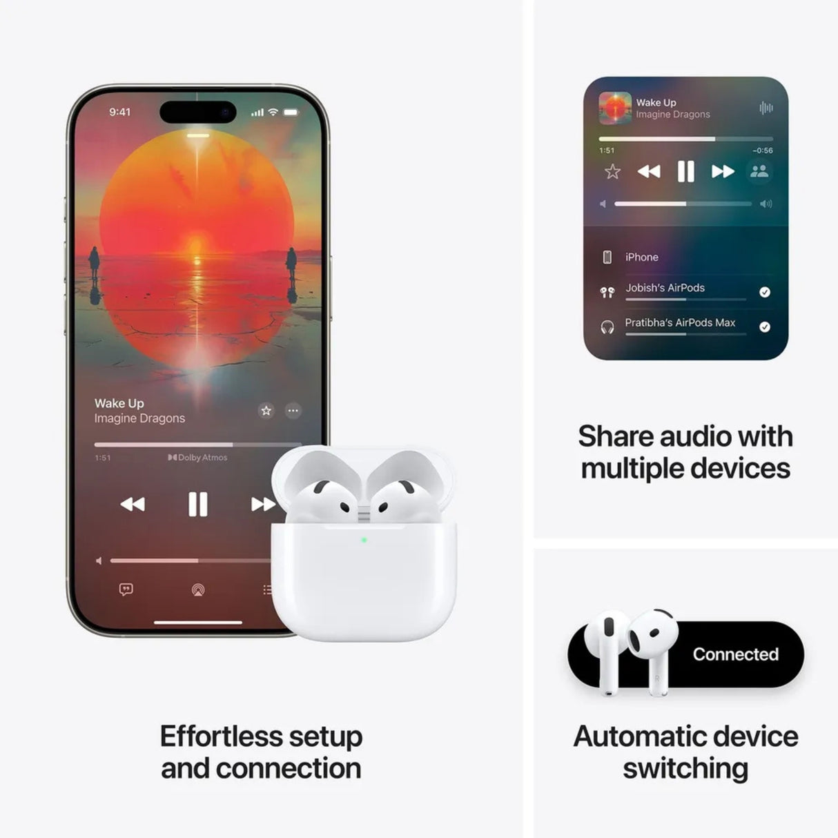 Apple AirPods 4 Active Noise Cancellation - White - Image 7 - Buy Online at Chera Home Junction Coimbatore