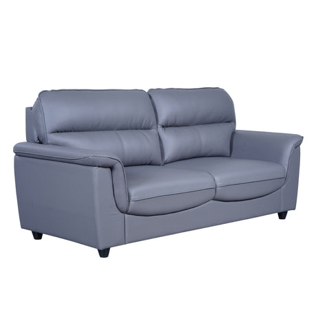 Astana Comfort Rexine Sofa 3-Seater - Light Grey