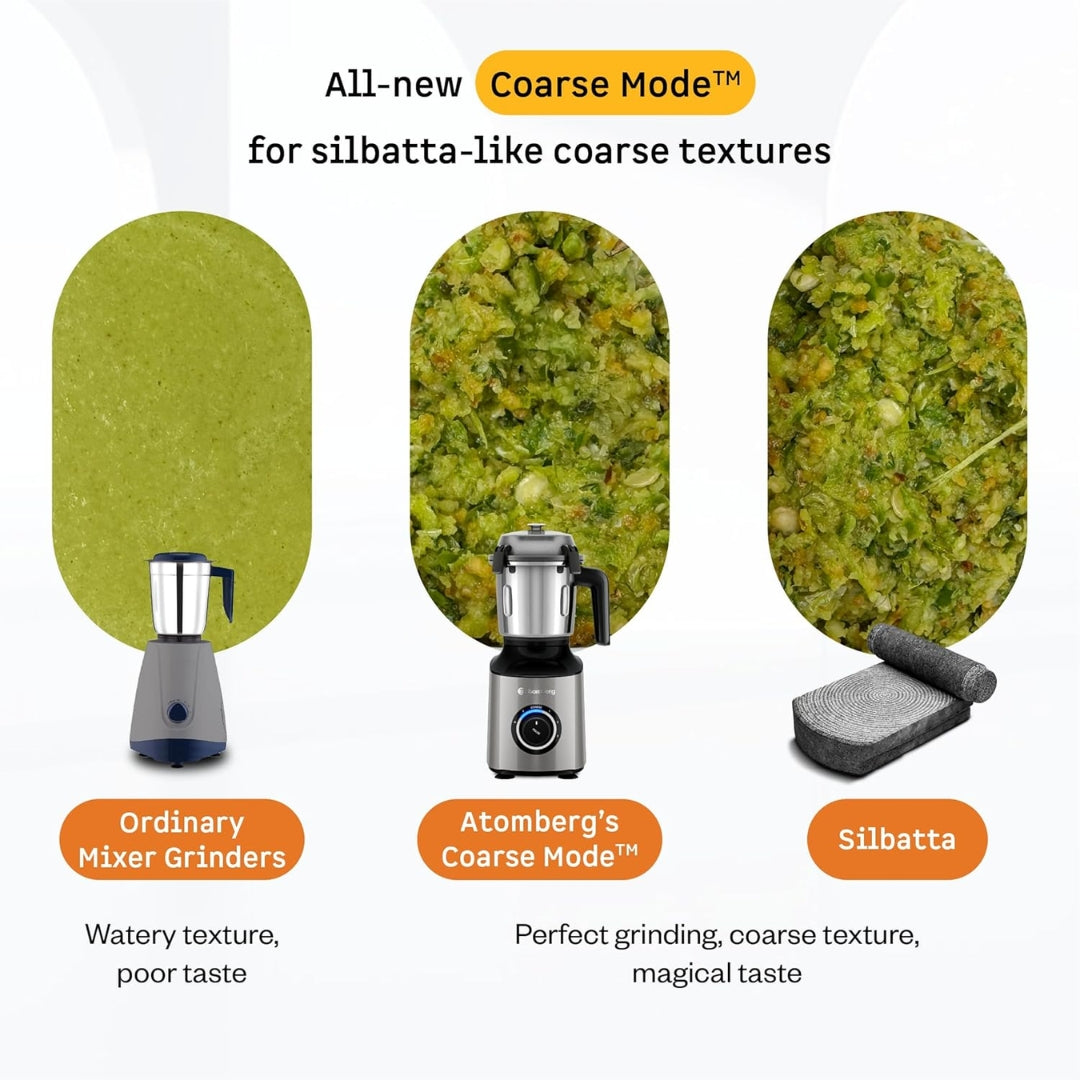 Atomberg Mixer Grinder with Unique Coarse Mode & 4 Jars including Chopper (Zenov4