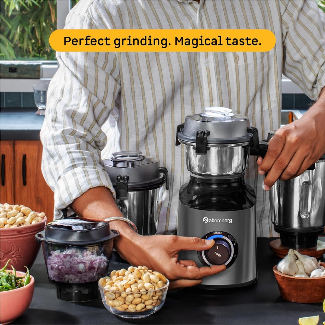 Atomberg Mixer Grinder with Unique Coarse Mode & 4 Jars including Chopper (Zenov9