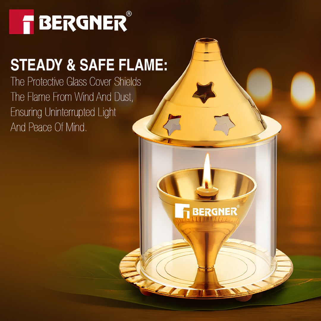 BERGNER BGIN-6720 Brass Diya – Small_Features view _2
