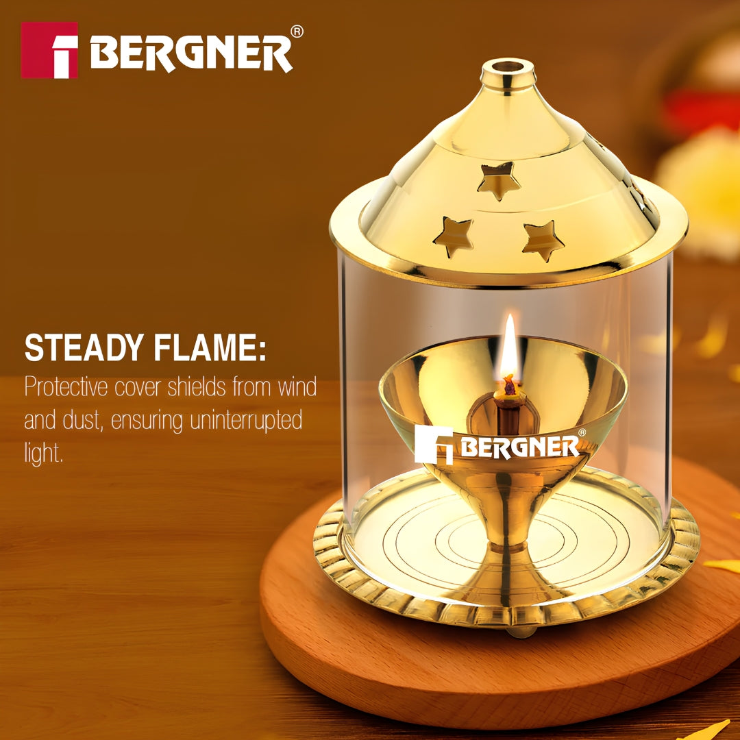 BERGNER BGIN-6721 Brass Diya – Medium_Features view_3