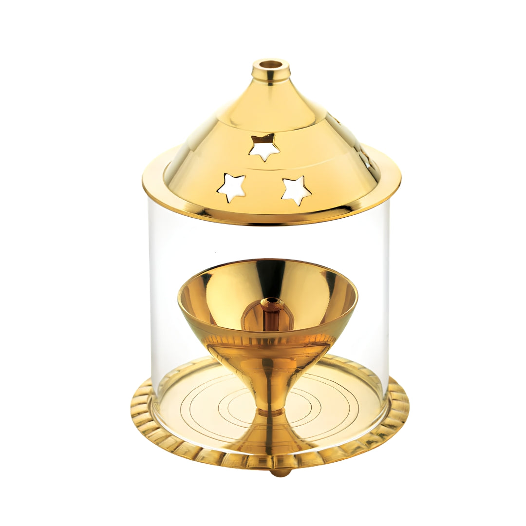 BERGNER BGIN-6721 Brass Diya – Medium_Front view