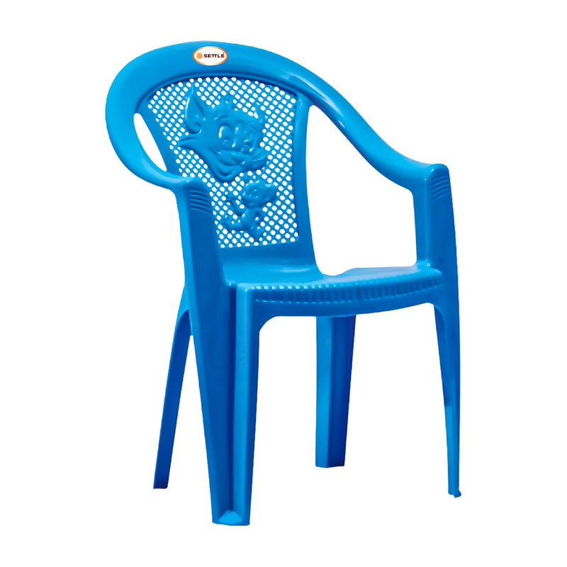 Settle Flex Arm Plastic Chair - Light Blue