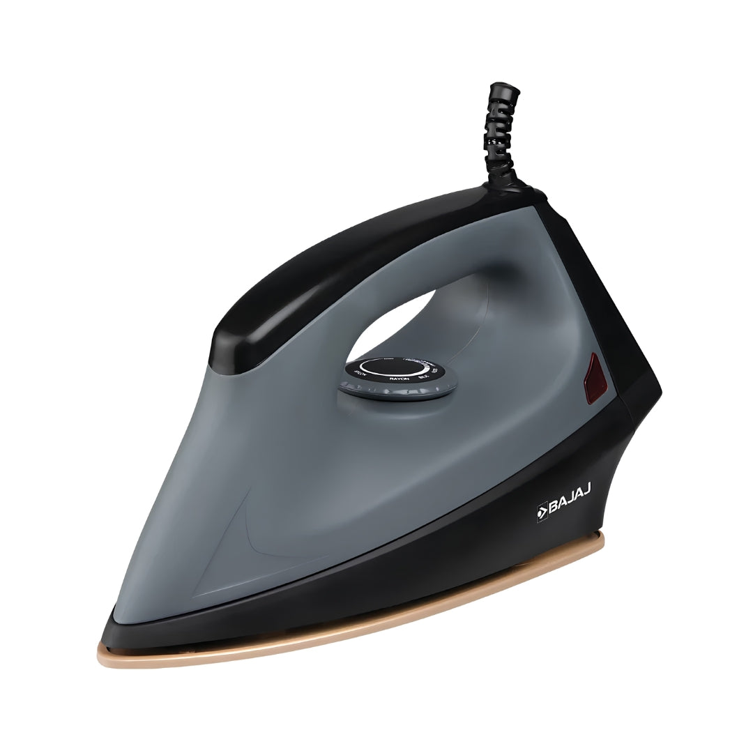 Bajaj 440315 Herculo Dry Iron 1100 Watts – Black and Grey_Front View
