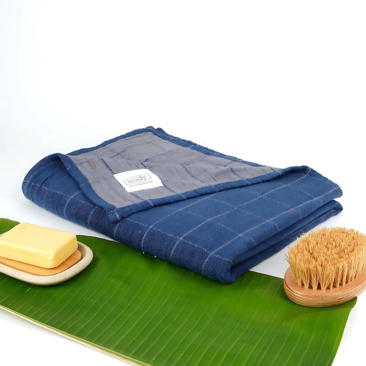 Doctor Towels Banana Double Cloth Bath Towel 75x150 cm - French Blue - Buy Online at Chera Home Junction Coimbatore