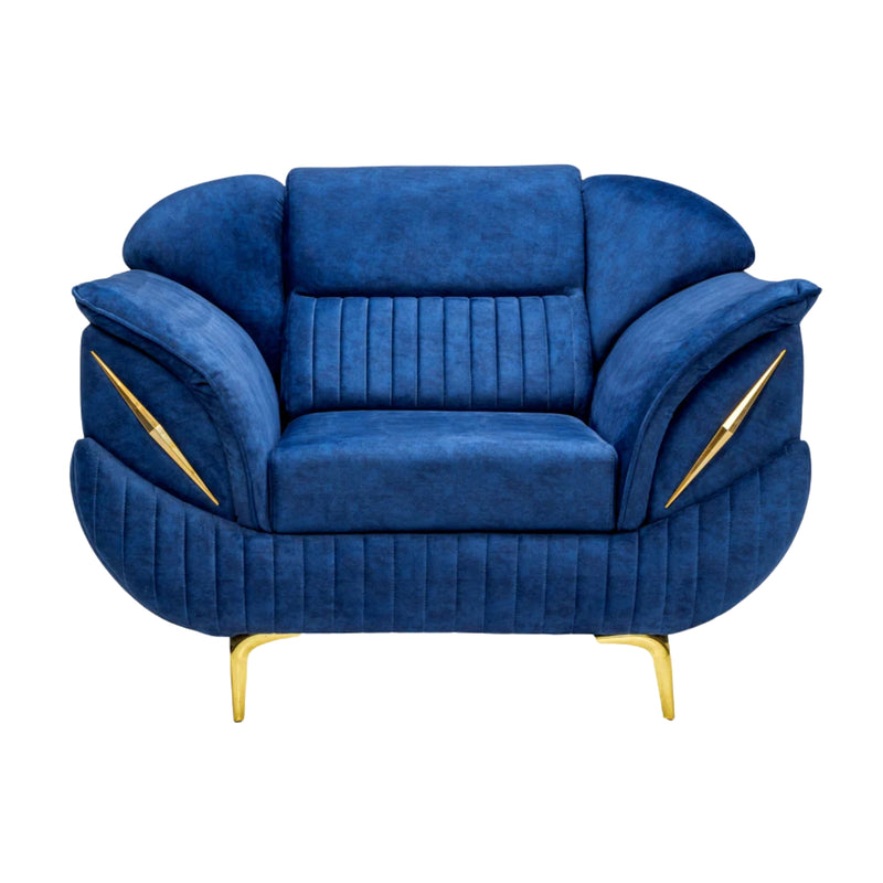 Barcelona Pro Supreme Fabric Sofa 1-Seater - Blue