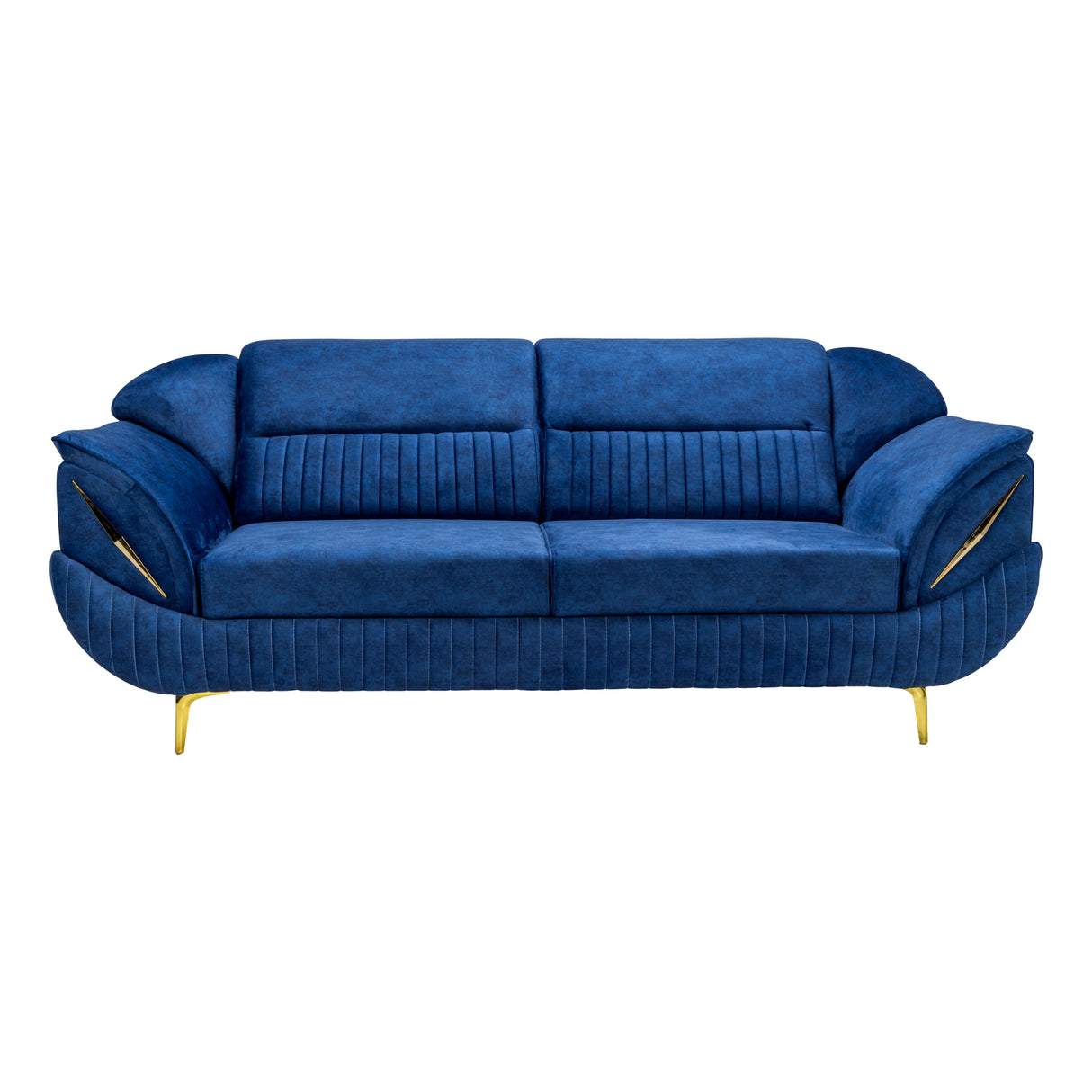 Barcelona Pro Comfort Fabric Sofa Set (3+1+1 Seater) - Blue