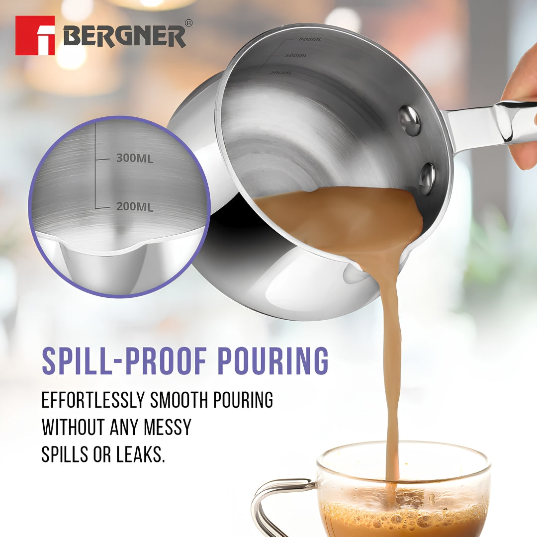 Bergner Essentials TriPro Triply Stainless Steel Cookware Set 7 Pcs - Silver_5