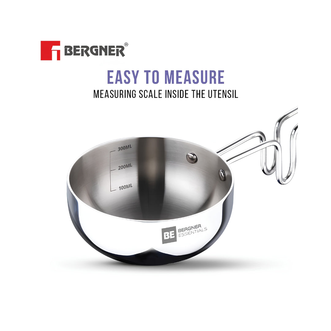 Bergner Essentials TriPro Triply Stainless Steel Cookware Set 7 Pcs - Silver_7