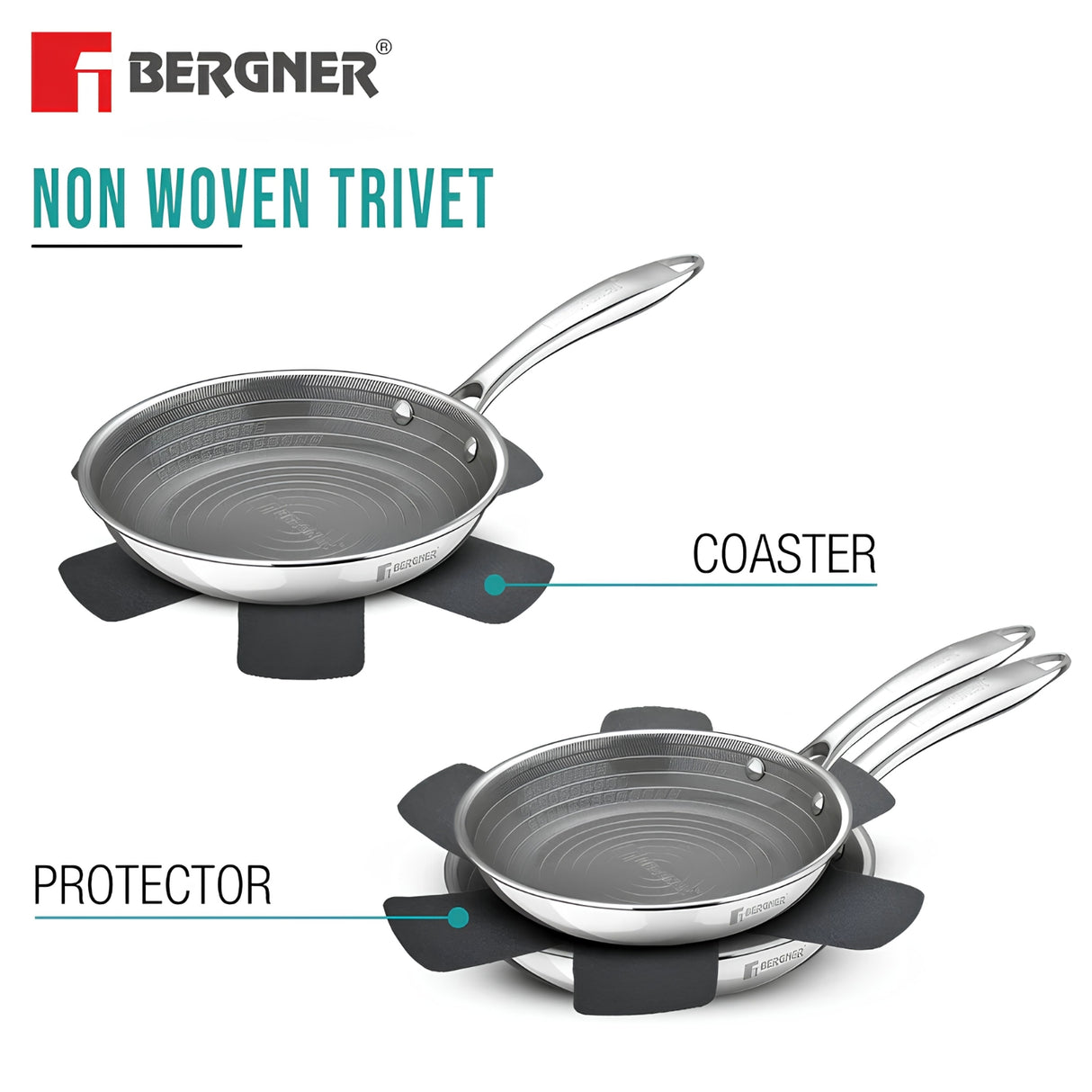Bergner Hi-Tech Giro X Ceramic Coating Casserole with Glass Lid 24 cm \ 5.4 L_7