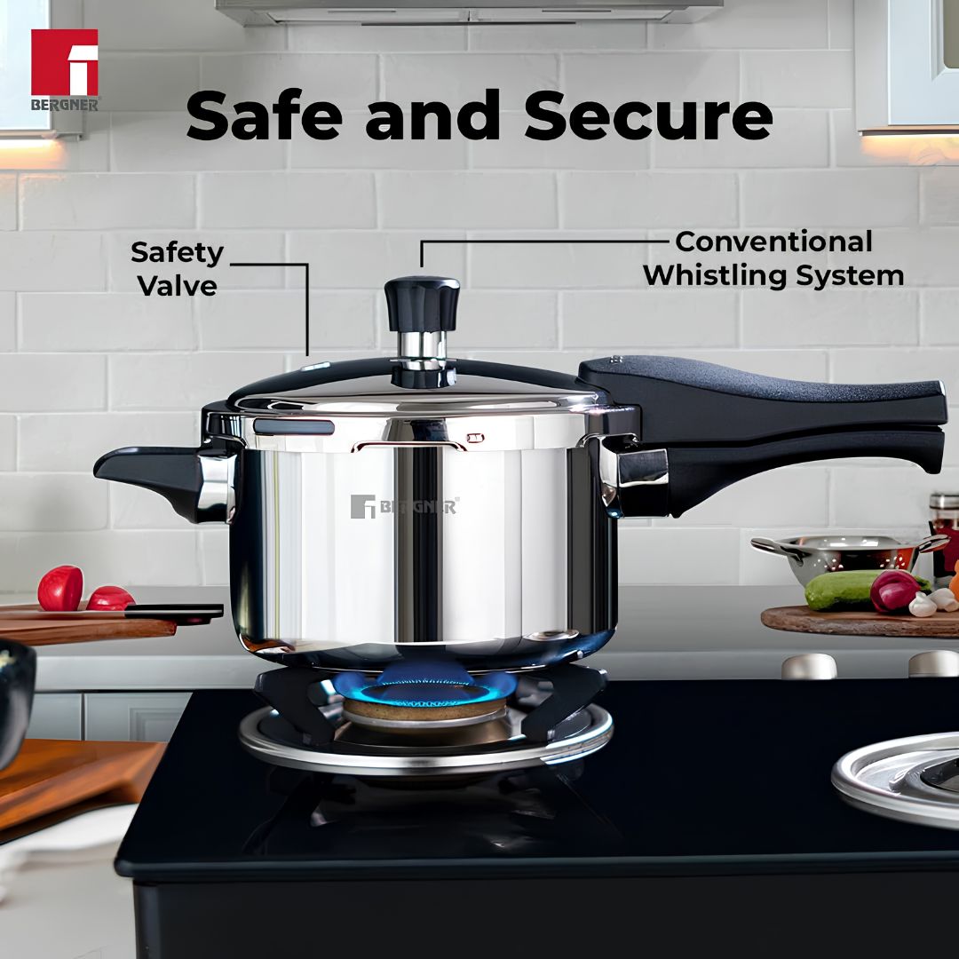 Bergner Trimax Triply Stainless Steel Pressure Cooker 6.5 L_Features_7
