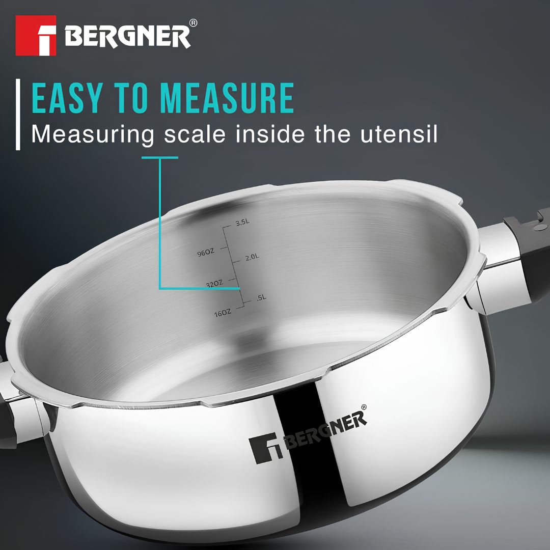 Bergner Trimax Triply Stainless Steel Pressure Pan 3.5 L_Features_10