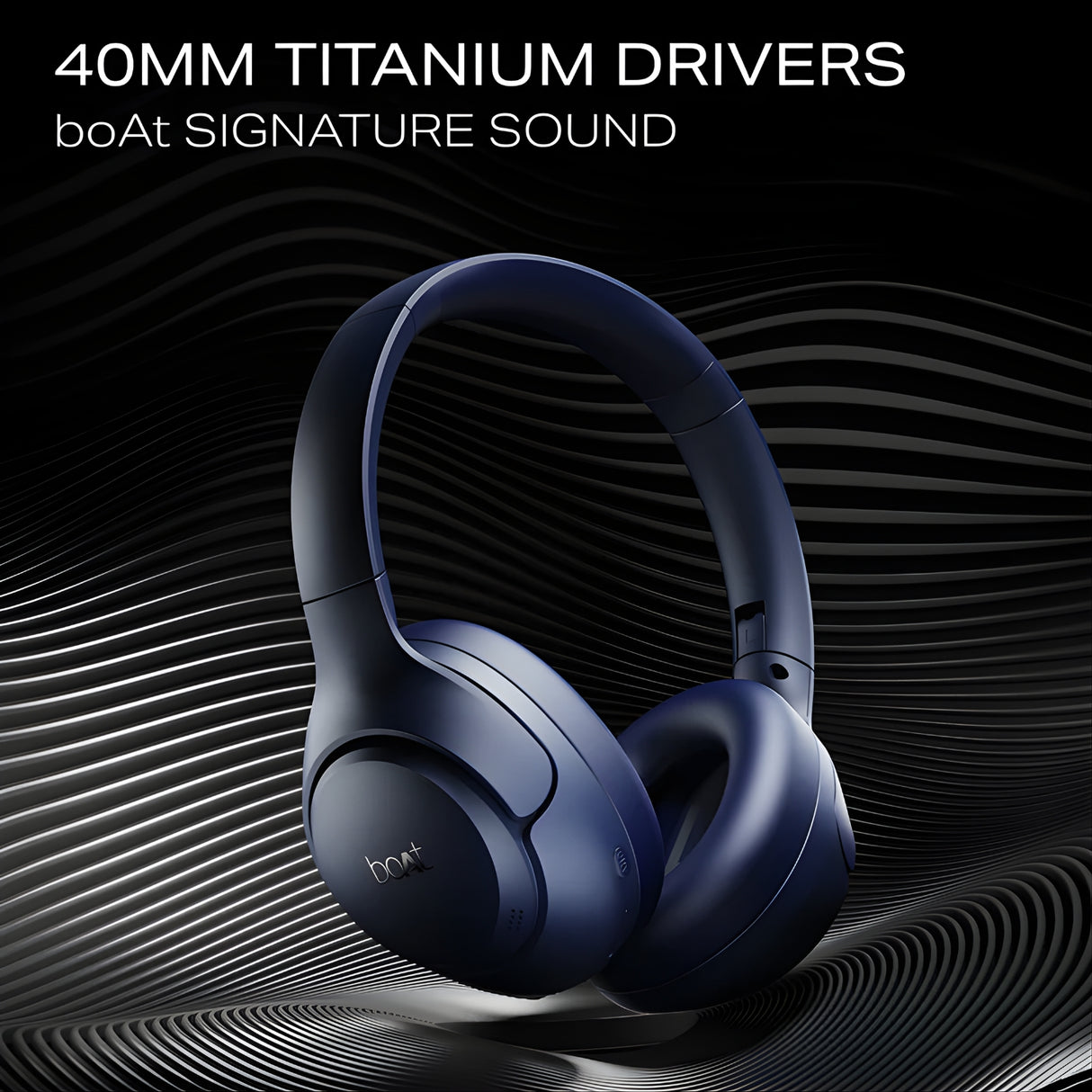 Boat Rockerz 551 ANC Pro Wireless Bluetooth Headphone - Bold Blue_2