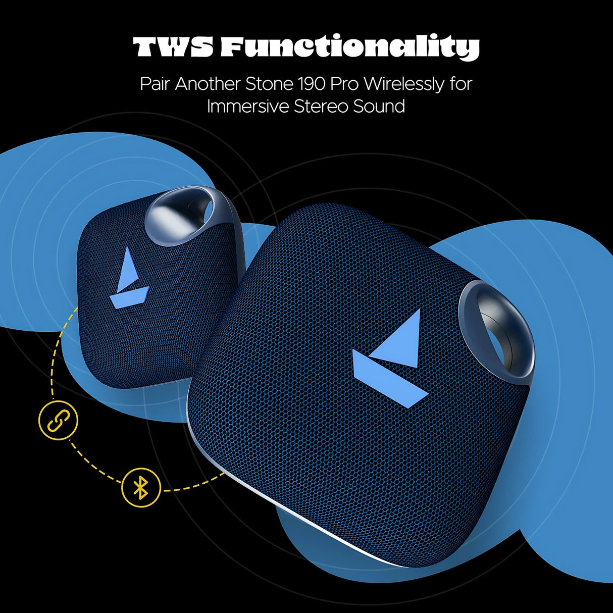 Boat Stone 190 Pro Bluetooth Speaker 5W RMS - Tropical Blue_4