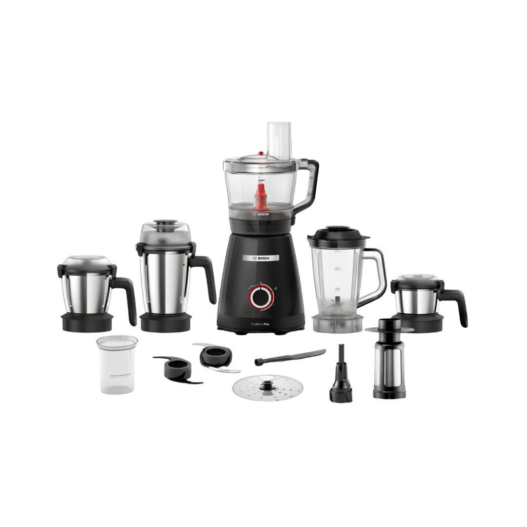 Bosch A1KI 8515 Mixer Grinder with 5 Jars 800 Watts - Dark Grey_Front View