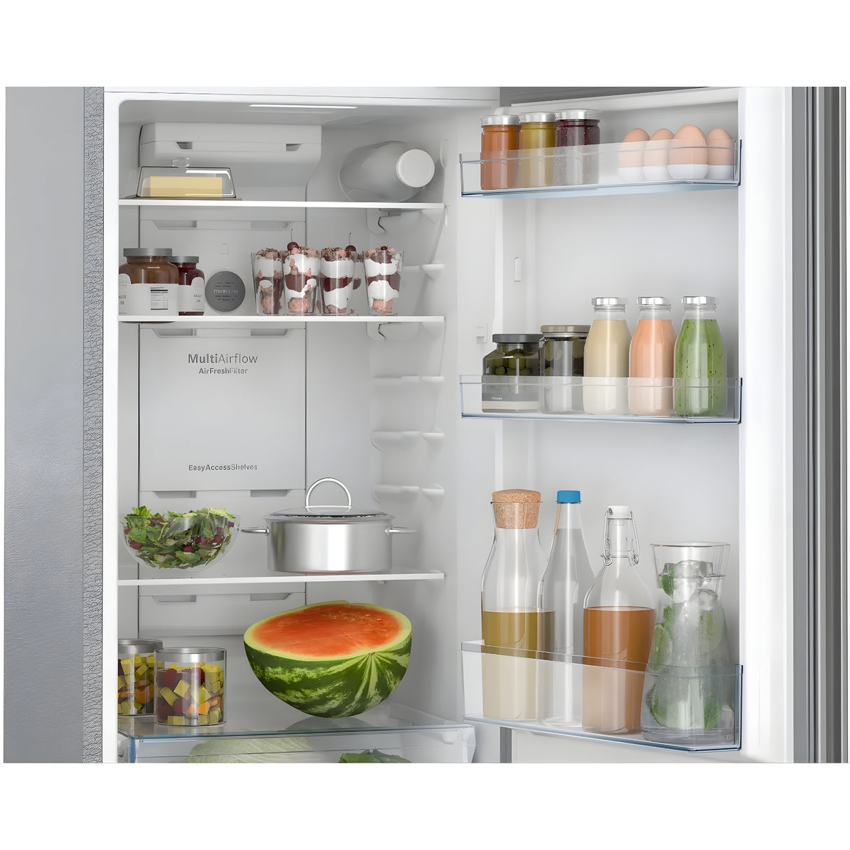 Bosch CTN29S02NI 290 L 2-Star Frost-Free Double Door Refrigerator – Shiny Silver_4
