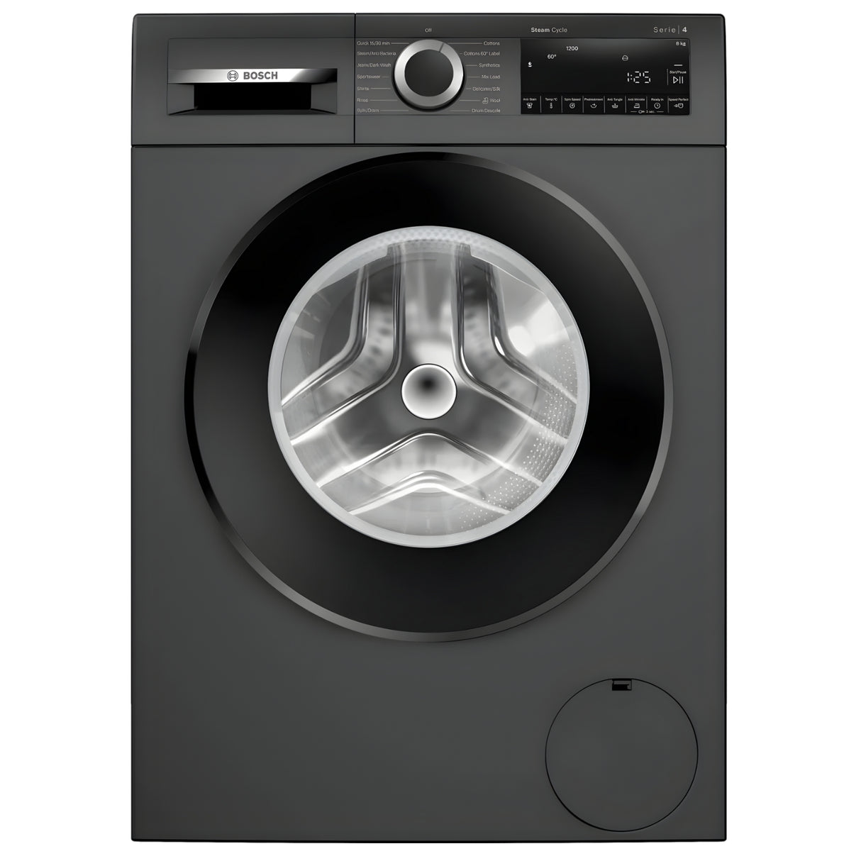 Bosch WGA1320TIN Fully Automatic Front Load Washing Machine 8 kg - Black Grey_1