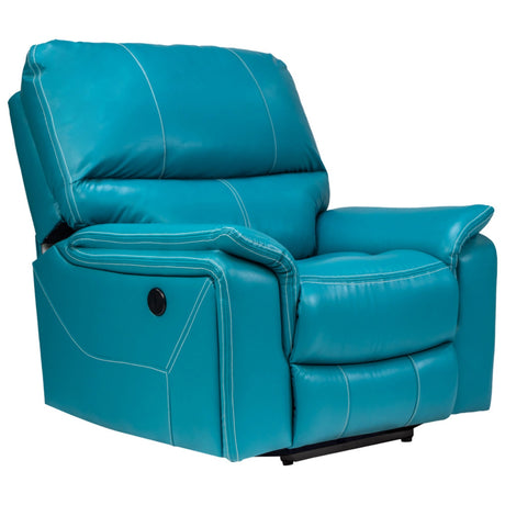 Brussels Rexine Recliner 1 Seater - Blue