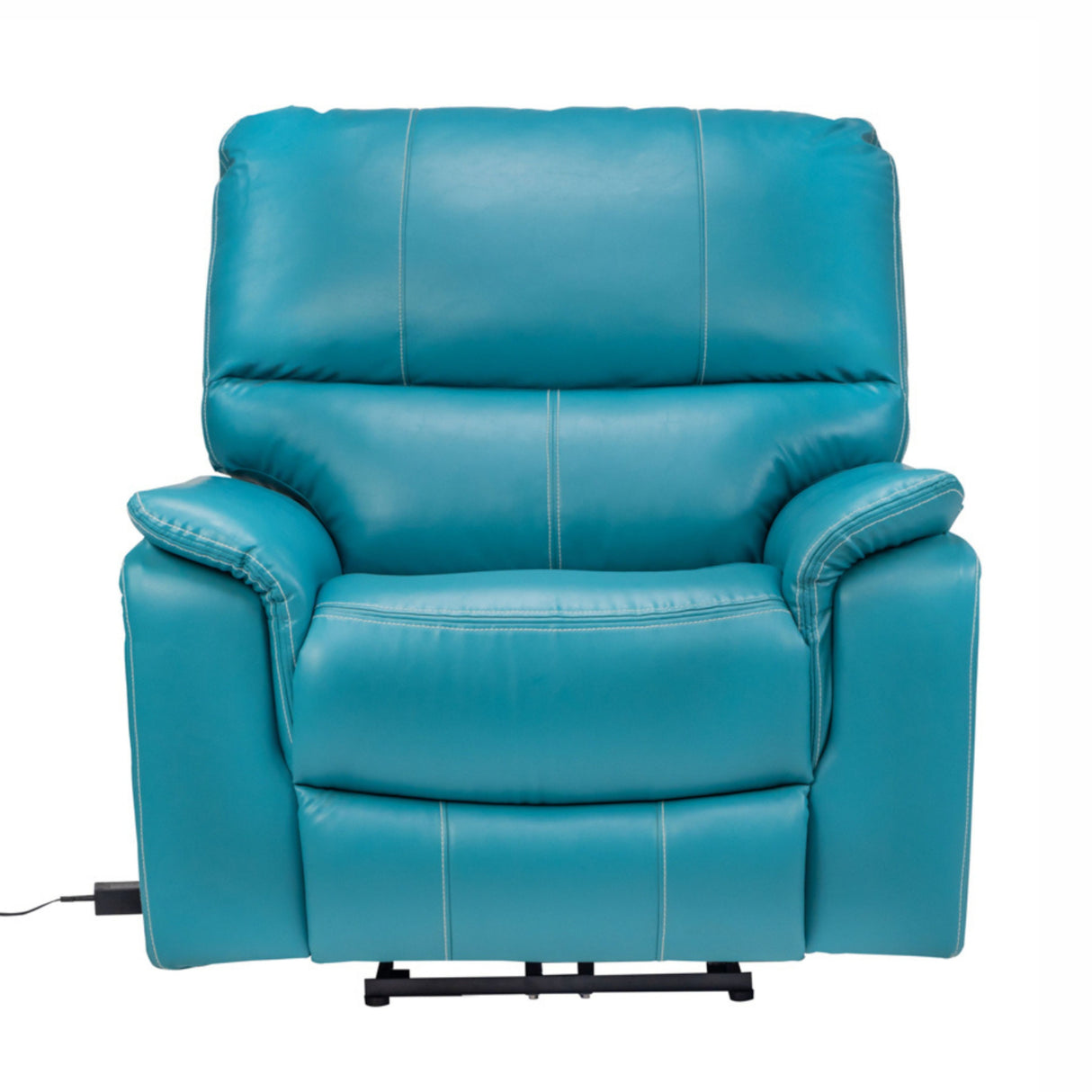 Brussels Rexine Recliner 1-Seater - Blue_2