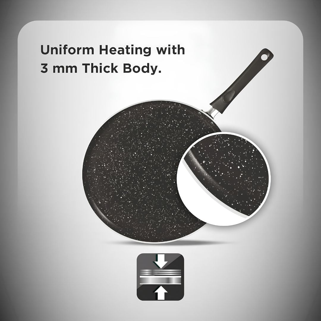 Butterfly Granza Nonstick Omni Tawa 280 mm - Black_Features 2