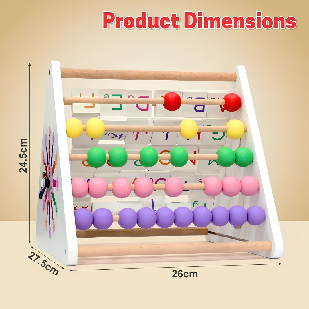 Chanak 5 in 1 Wooden Triangle Activity Toy Dimension_2