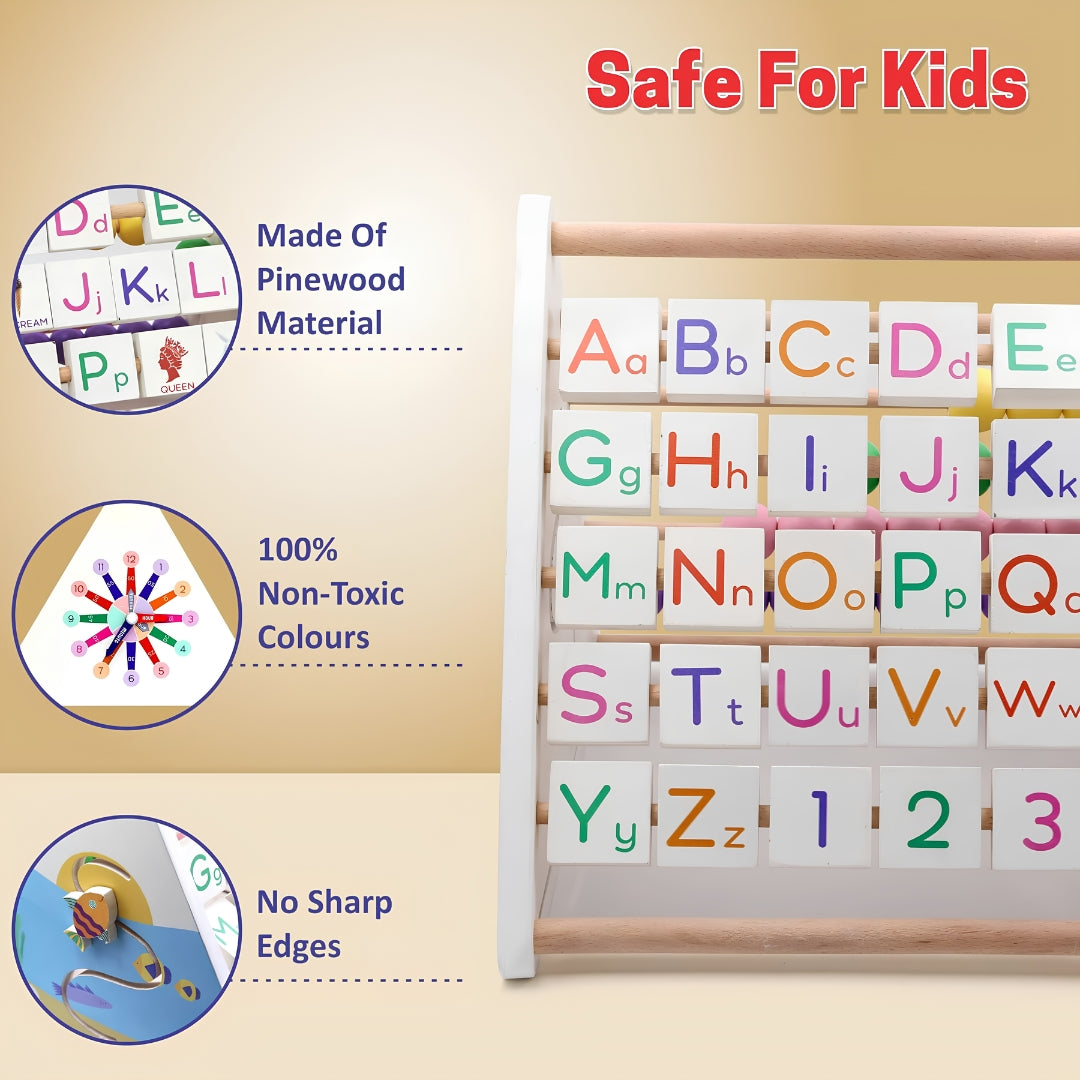 Chanak 5 in 1 Wooden Triangle Activity Toy Key Feature_7