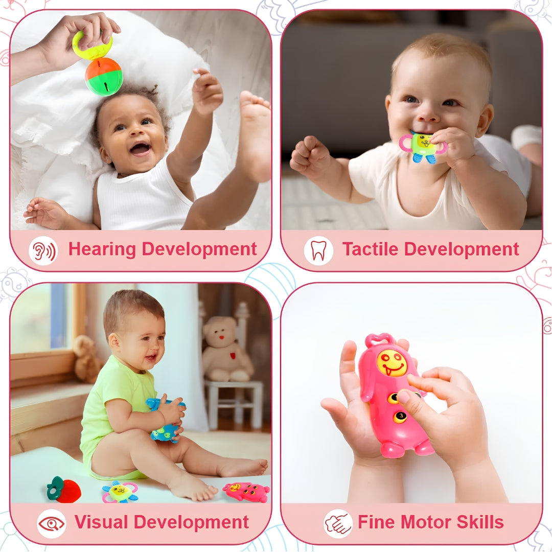 Chanak Baby Kinder Rattles 6 PCS Set Key Feature_7