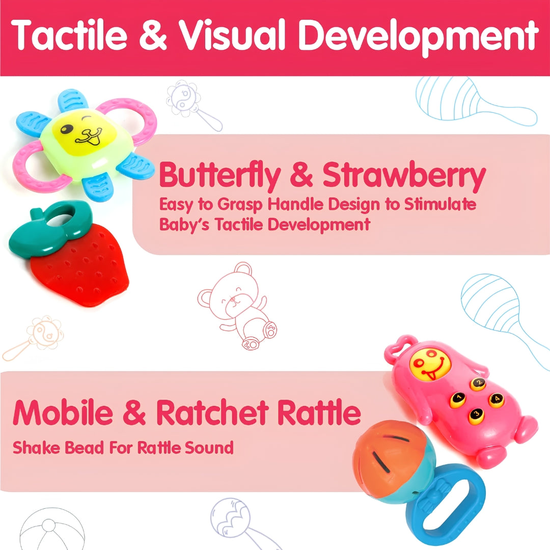 Chanak Baby Kinder Rattles 6 PCS Set Key Feature_8