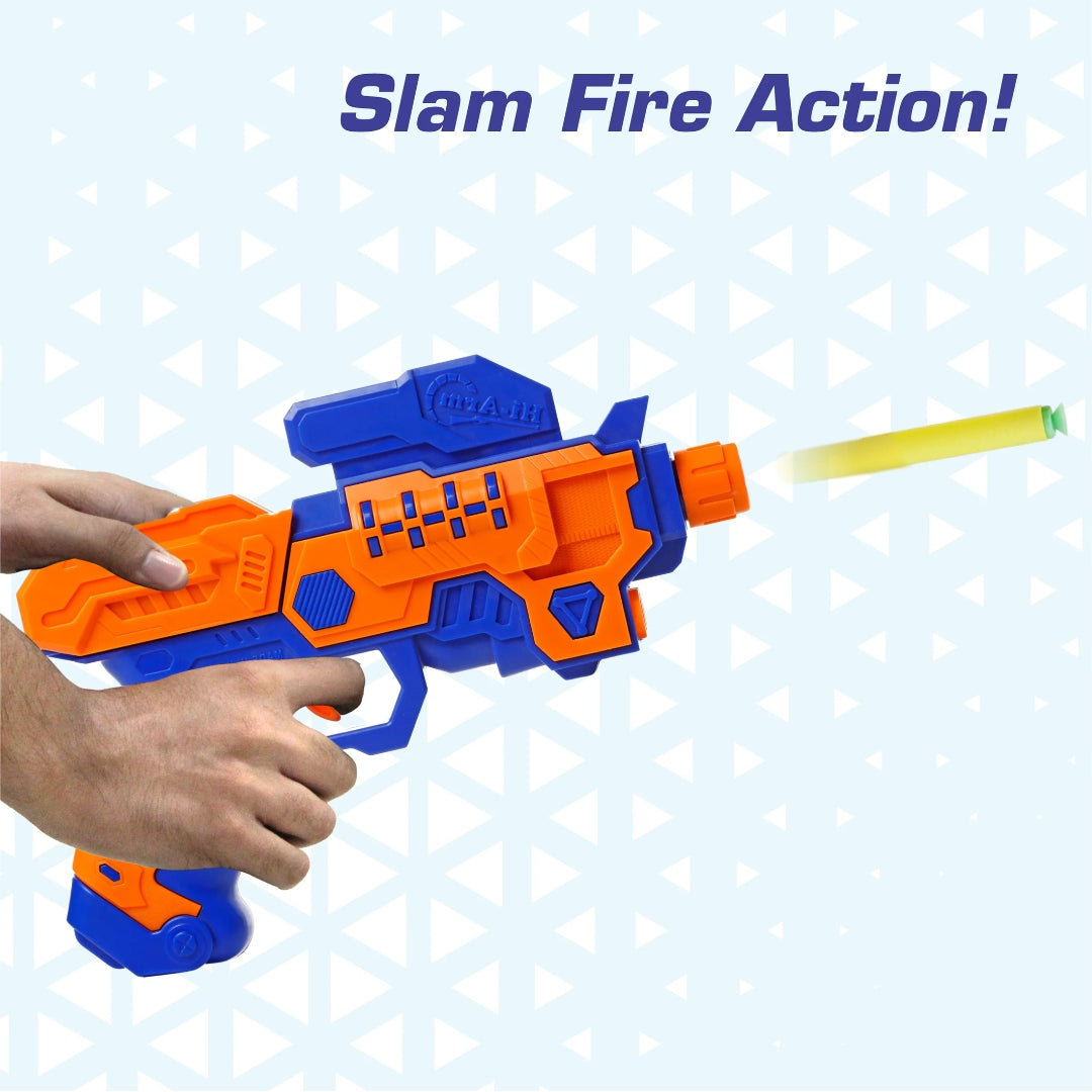Chanak Hi Arm Soft Bullet Gun - Blue and Orange_3
