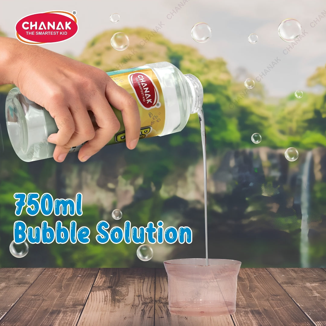 Chanak Party Colours Bubbles Liquid Solution Bottle - 750 ml Key Feature_4