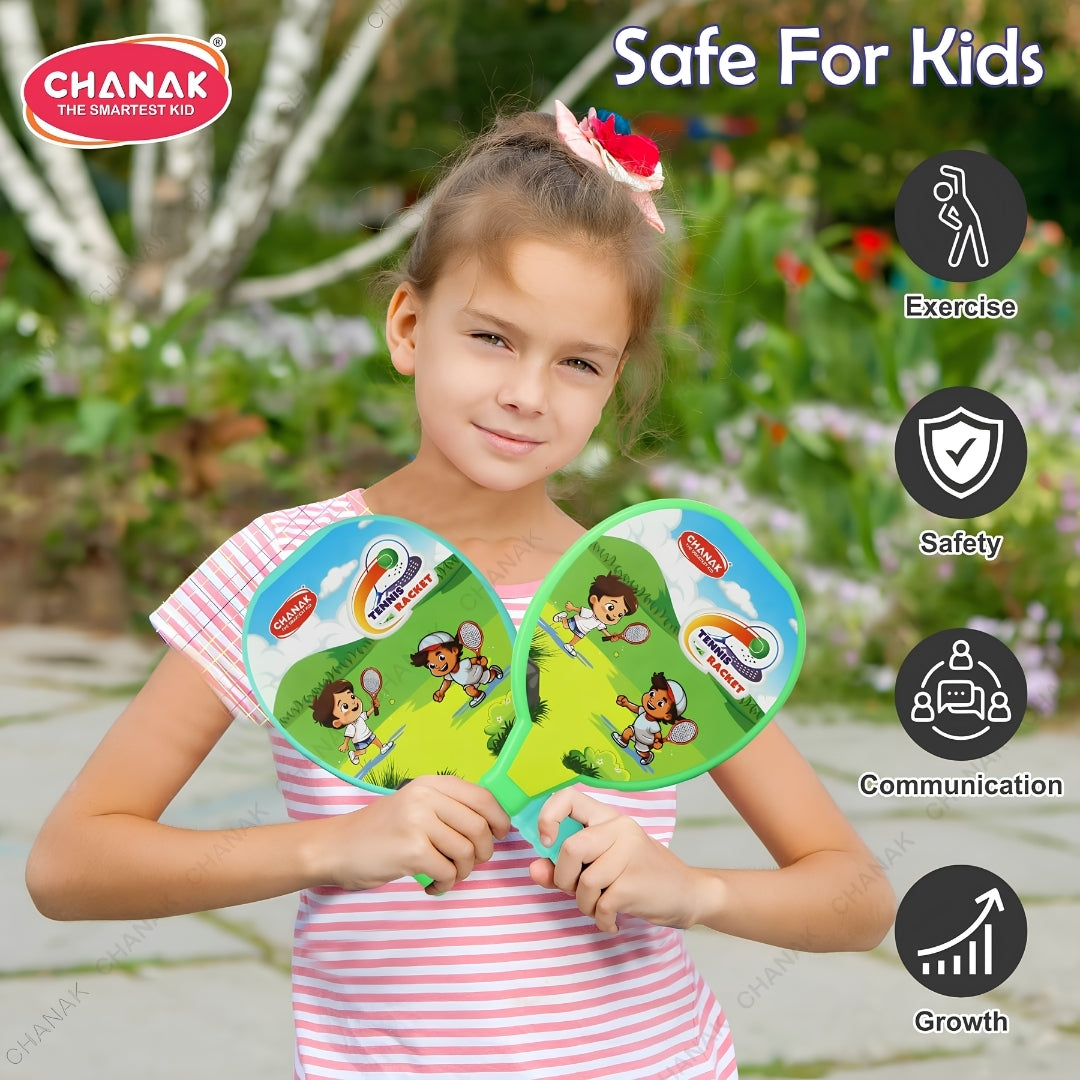Chanak Tennis Racket Set - Blue and Green Key Feature_7