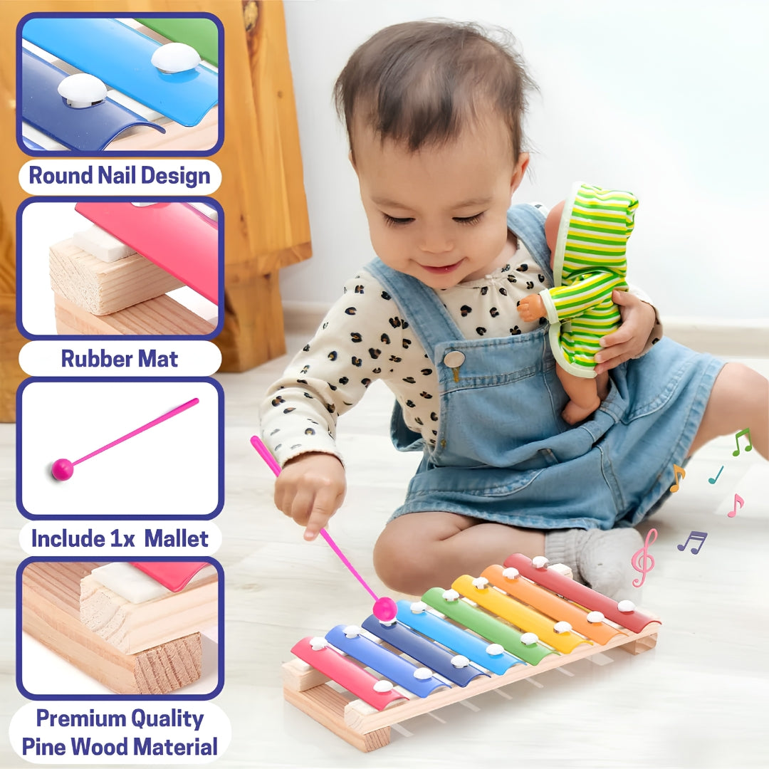 Chanak The Little Hand Knock Wooden Xylophone Key Feature_12