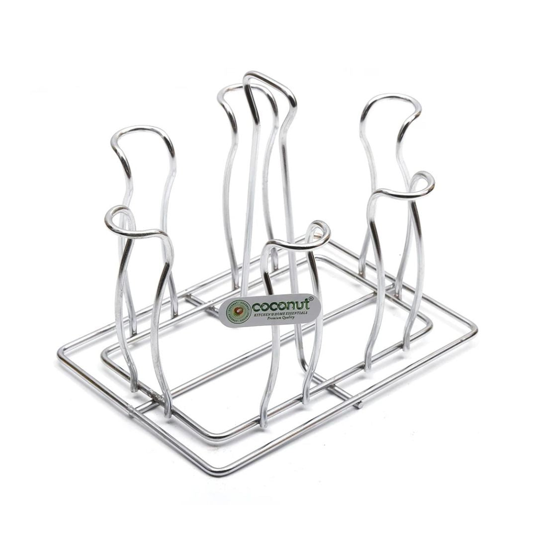 Coconut 315 Wire Stainless Steel Glass Stand_Full View